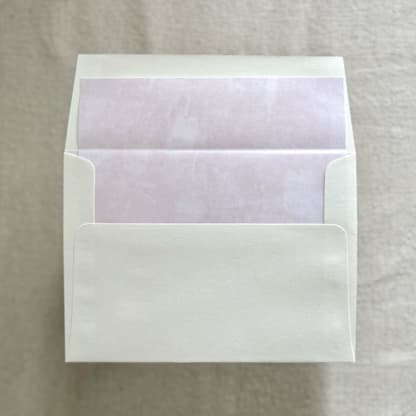 A7 Envelope Liners Fresco Texture in Palest Pink for Square Flap envelopes | Pack of 10