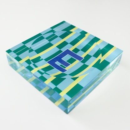 Custom Catchall Acrylic Tray - Maxi Green