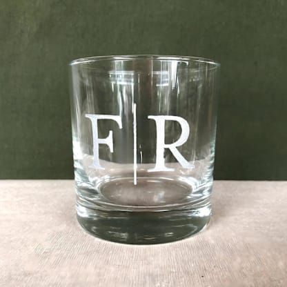 Personalized Whiskey Glass - Monogram