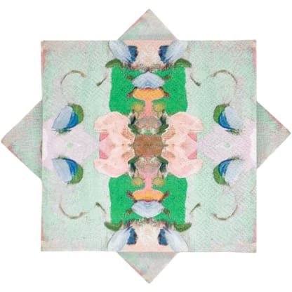 Monet's Garden Green Cocktail Napkins, 20 Per Pack