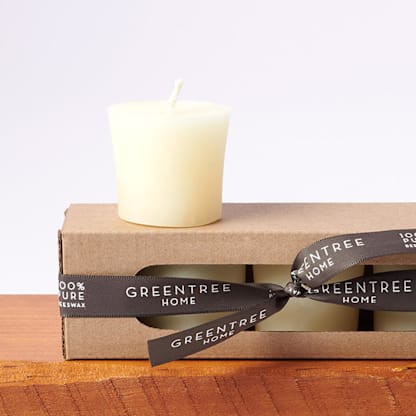 Votives Boxed Set of 4 Cream