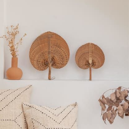 Paradisio Amber Woven Fan Small