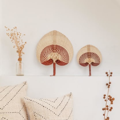 Paradisio Clay Ombre Woven Fan Small