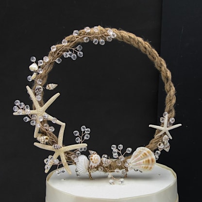 Beach Cake topper with Starfish