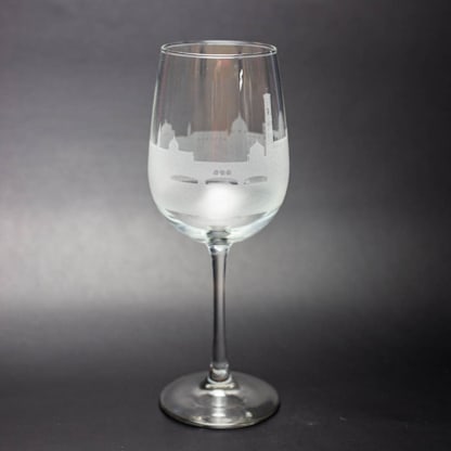 Florence, Italy Skyline Wine Glass