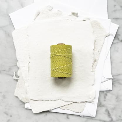 Island Citrus Waxed Linen Twine, 4-Ply
