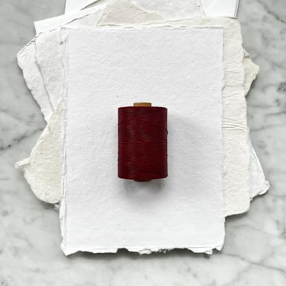 Burnt Sienna Waxed Linen Twine, 2-Ply