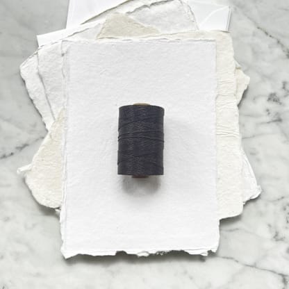 Espresso Waxed Linen Twine, 4-Ply