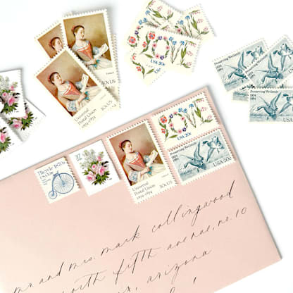 Classic Romance Postage Set // 5 Sets // $.92 per set