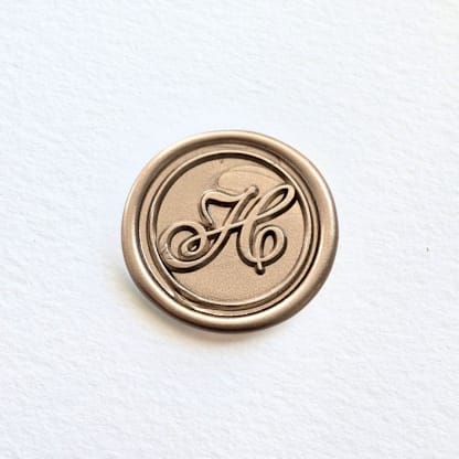 Traditional Script Monogram- Customizable Color- Set of 25 Hand-Crafted Wax Seals
