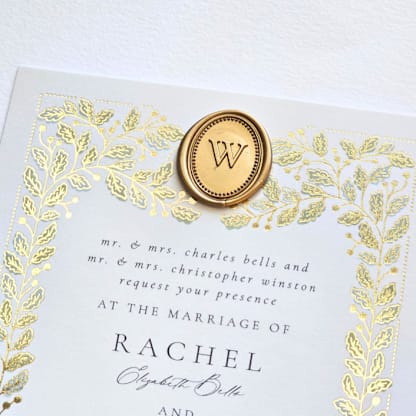 Pearled Monogram- Customizable Color- Set of 25 Hand-crafted Wax Seals