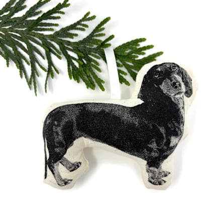 Silkscreen Dachshund Ornament