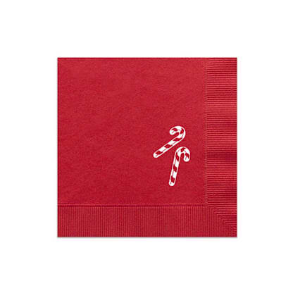 Candy Cane Napkins, set of 50