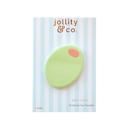 Le Dinner Olive Sticky Notes - Pack of 1
