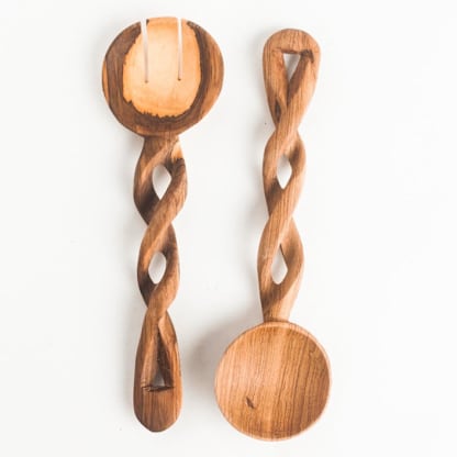 Spiral Salad Servers
