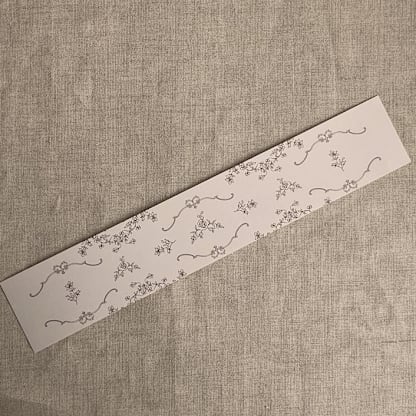grace floral champagne blush band for 5x7 card | pack of 10