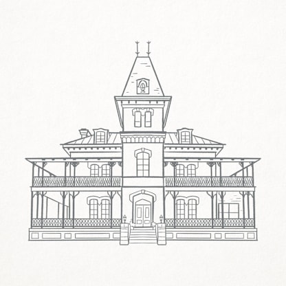 Custom Line Drawing Venue