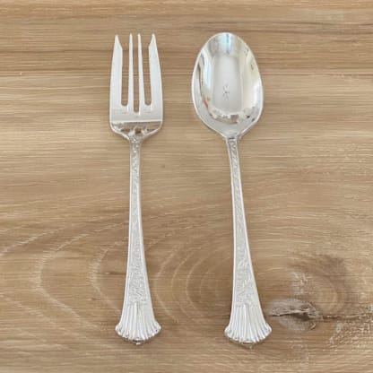 Vintage Sterling Cutlery Dessert Duo | Patina