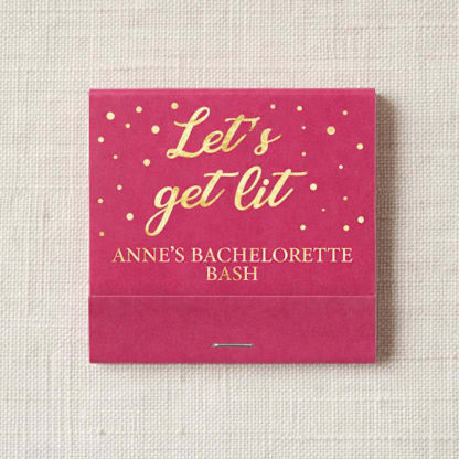 Custom Bachelorette Matchbook (Set of 50)