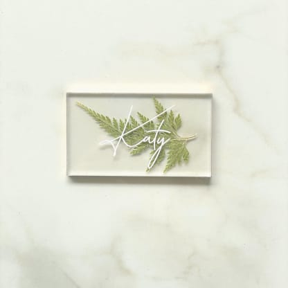 Custom Fern Place Cards