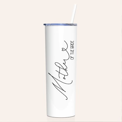 Mother of the Bride Tumbler | White | 20 Ounce