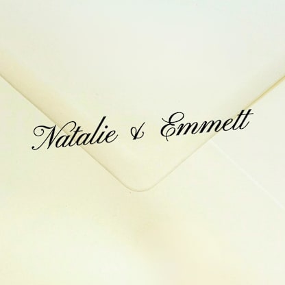 Custom Elegant Names Stamp | Self-Inking Custom Text Stamp