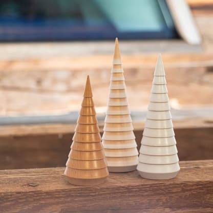 Snowy Fir Trees Set of Three