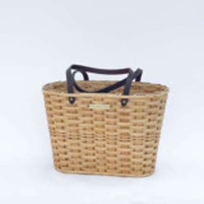 The Large Wide Weave Market Basket in Light