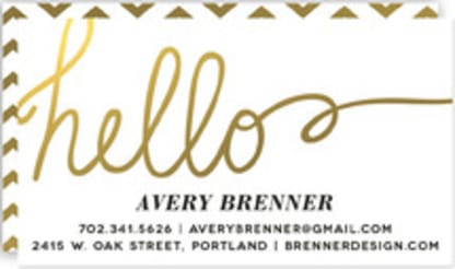 Gilded Hello