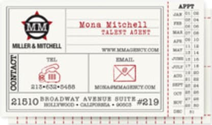 Vintage Hollywood Ticket
