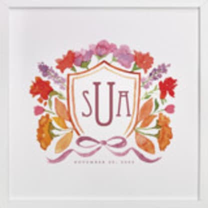 Your Wedding Crest: Custom Print