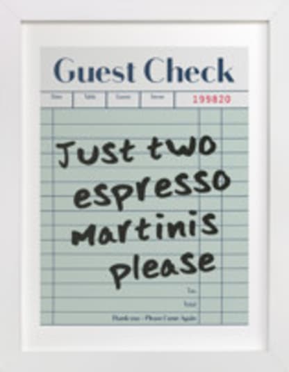 Guest Check: Custom Print
