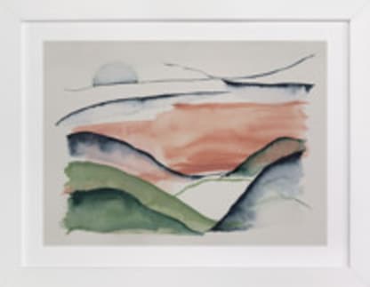 Abstract Sunrise in the Hills