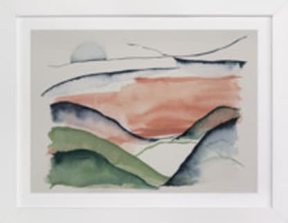 Abstract Sunrise in the Hills