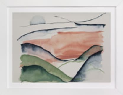 Abstract Sunrise in the Hills