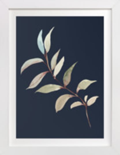 Botanical Leaves in Blue I