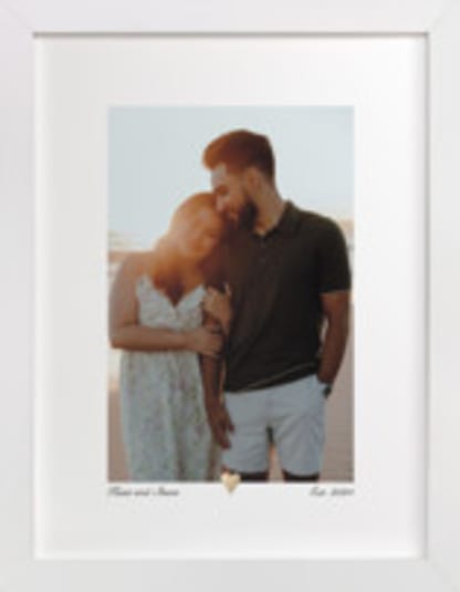 With a Heart: Foil Framed Photo