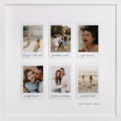 Six Photo: Square Framed Photo