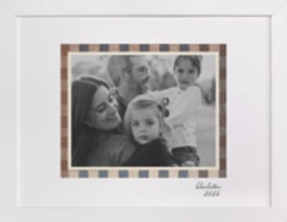 Textile Checks Frame: Landscape