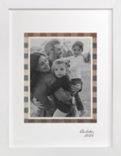 Textile Checks Frame: Portrait