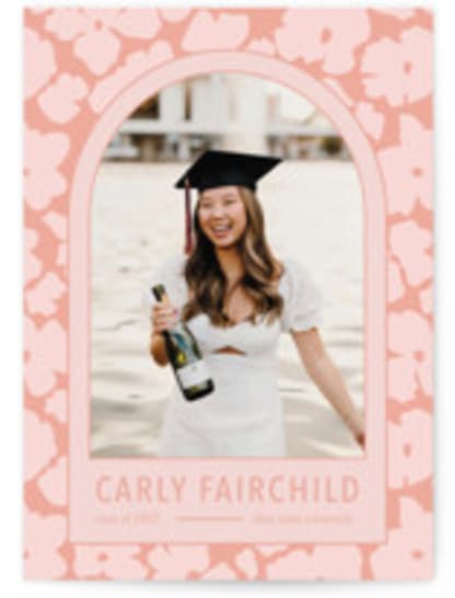 Pink Graduation Announcement