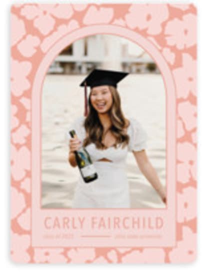 Pink Graduation Announcement