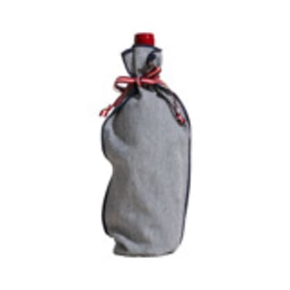 Indigo Stripe Bottle Bag
