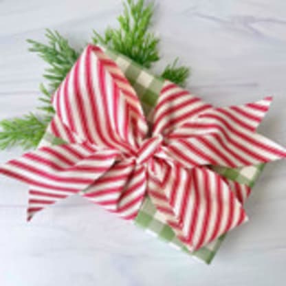 Candy Cane Holiday Cotton Ribbon