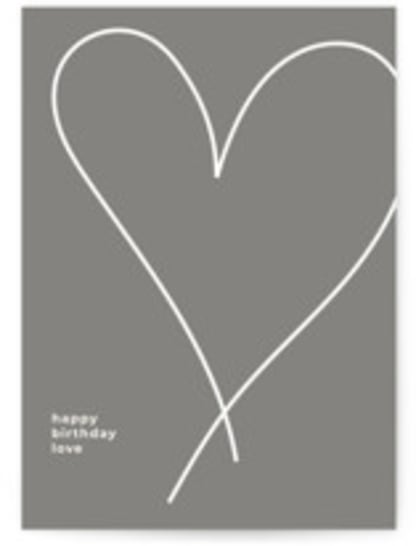 Golden Heart on Gray