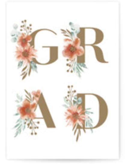 floral grad