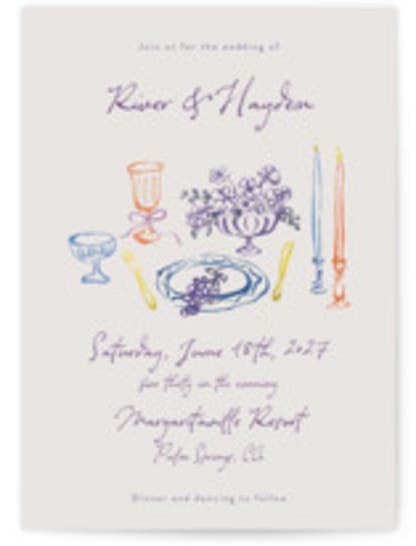 tablescape drawing