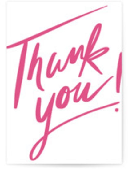 Huge Thanks