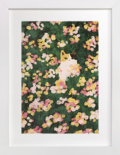 Flower Meadow Cat