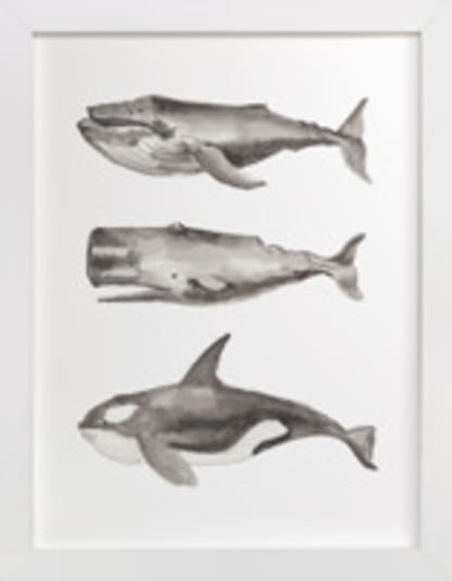 Three Stacked Whales